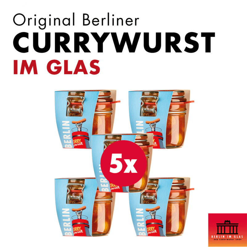 5x Berliner Currywurst im Glas