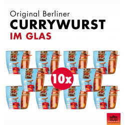 10x Berliner Currywurst im Glas