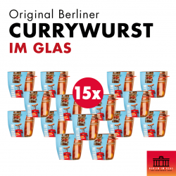 15x Berliner Currywurst im Glas