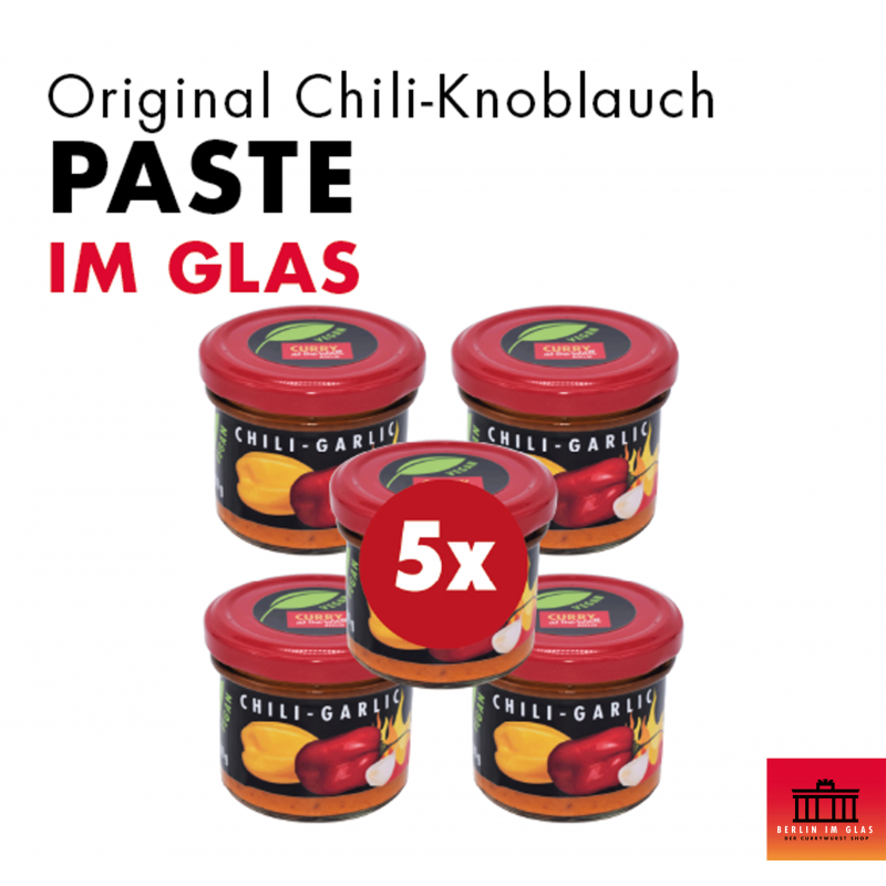 5x Chili-Knoblauch Paste im Glas