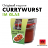 Vegane Currywurst im Glas